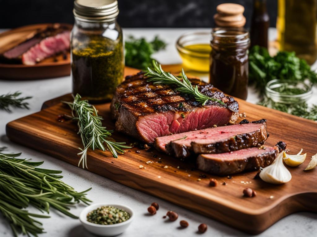 Creating the perfect marinade for steak preparation