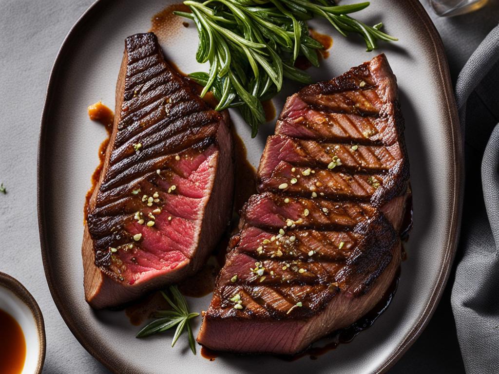 Maillard browning on steak