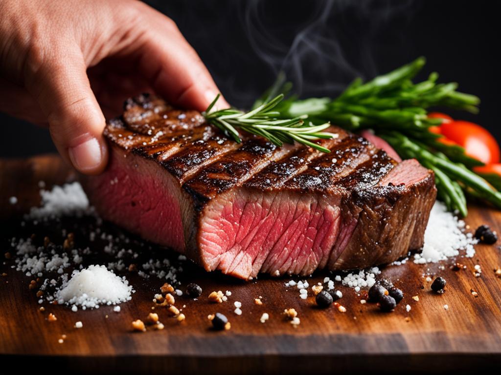 Seasoning New York Strip