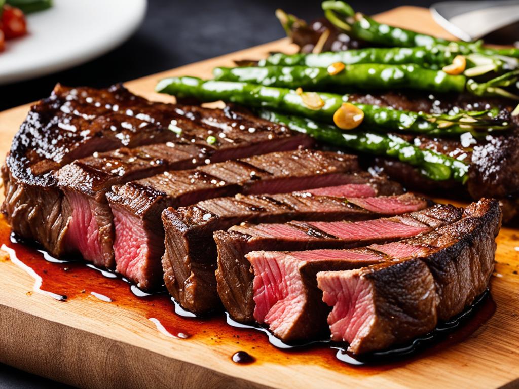 Skirt Steak on a Grilling Pan
