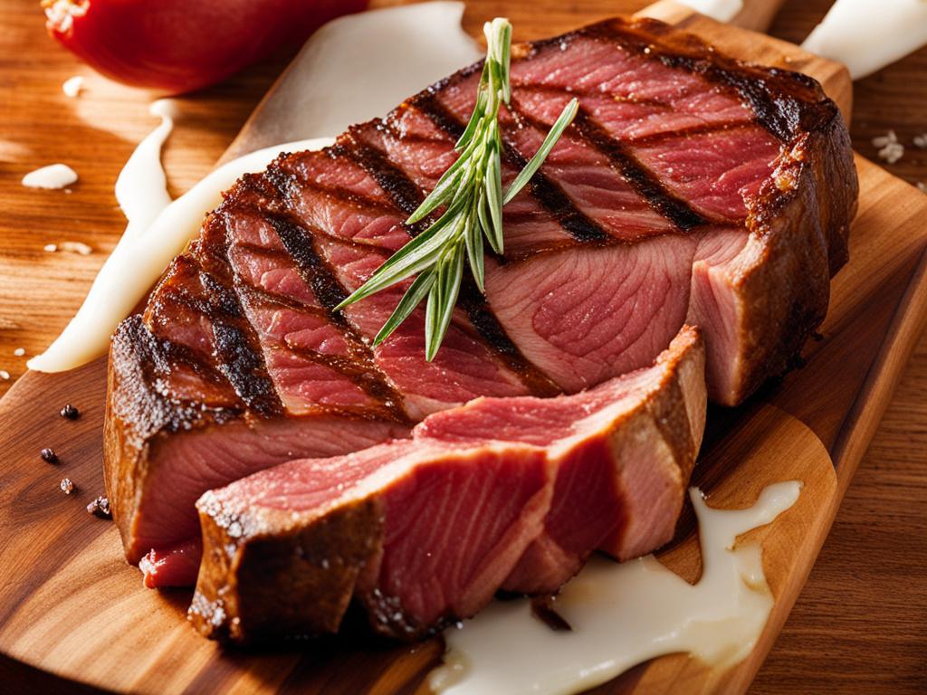 Steak Marbling Close-up