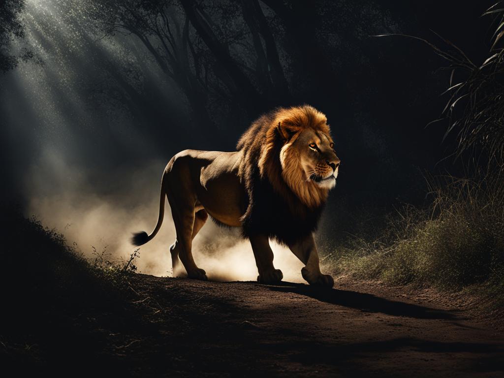 The nocturnal hunter in action