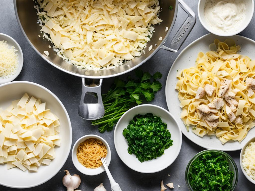 Alfredo ingredients