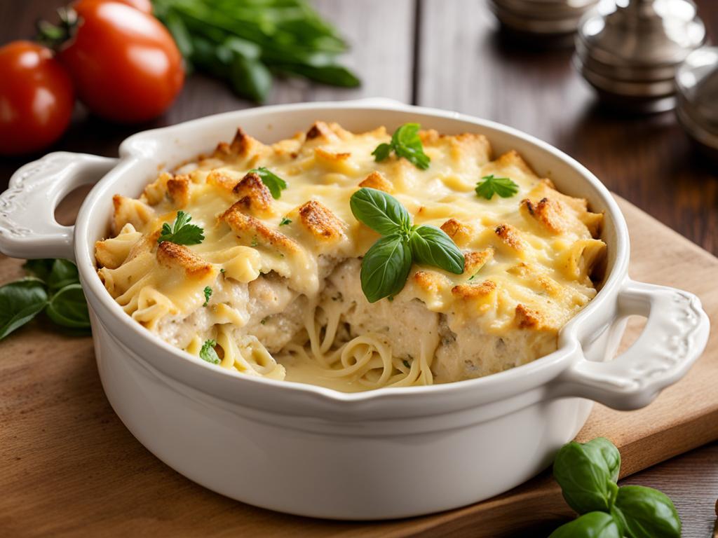 Baked Chicken Alfredo