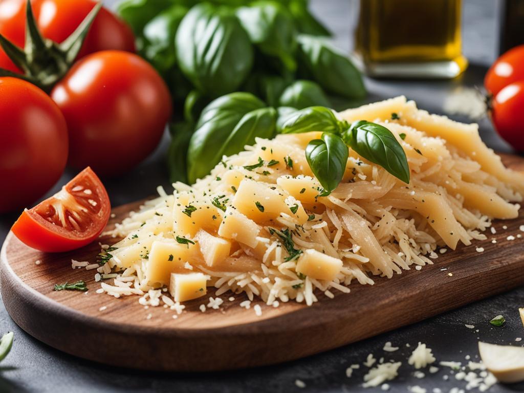 High-quality ingredients for Chicken Parmesan