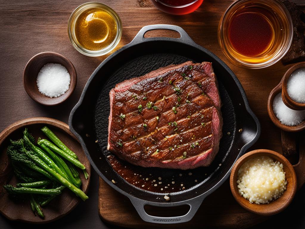 pan seared new york strip