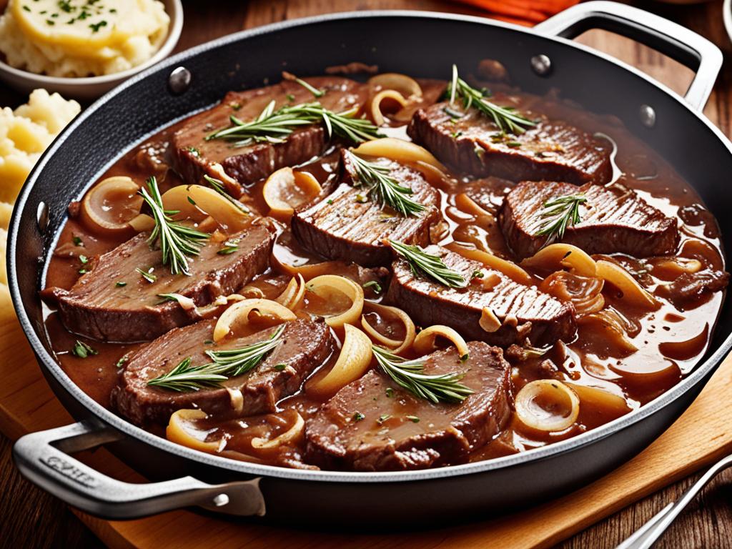 recipe for liver and onions in gravy