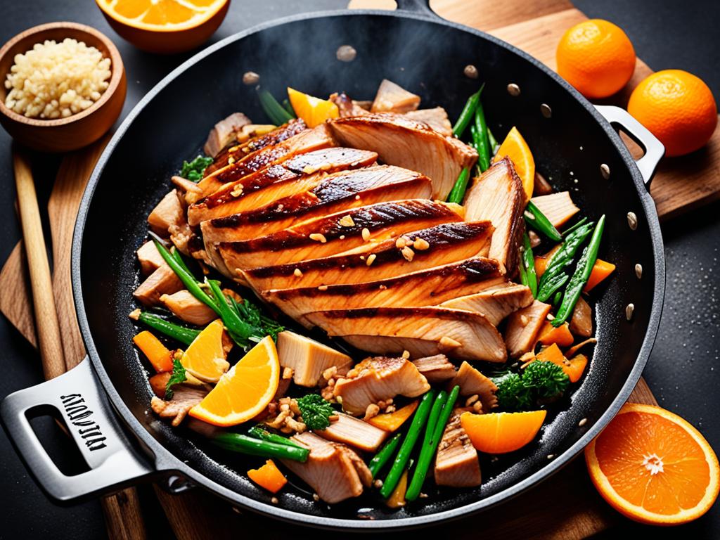 stir-fried pheasant breast