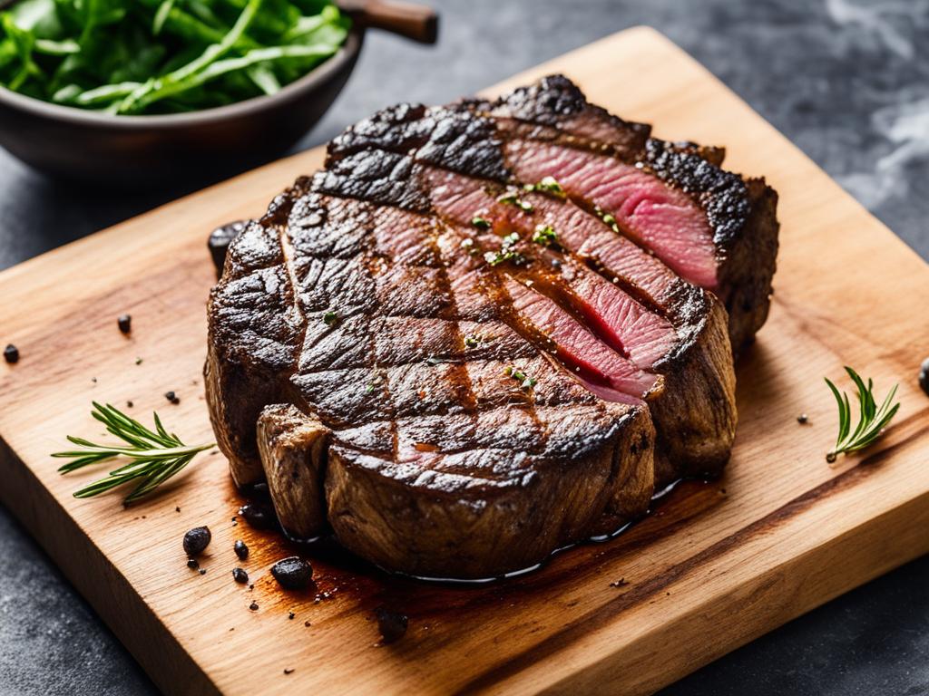 resting grilled steak