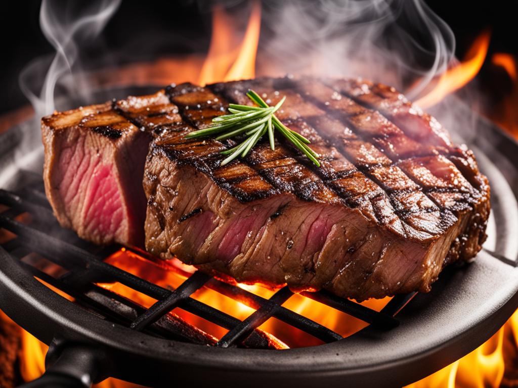 Grilling ribeye steak to perfection