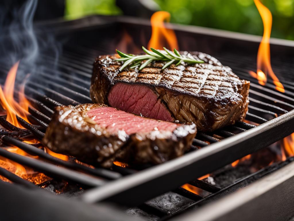 Searing Filet Mignon on Grill Searing Filet Mignon on Grill