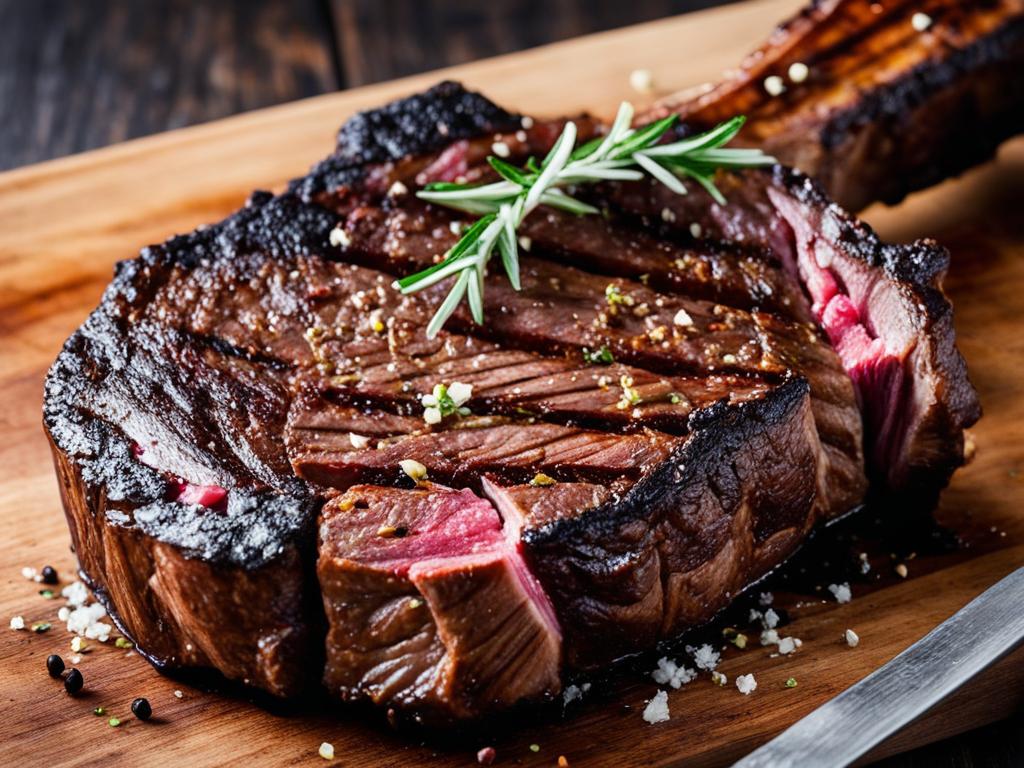 Tomahawk ribeye steak