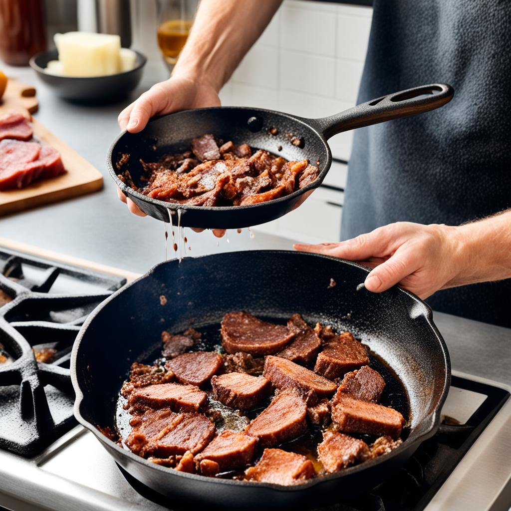 cast iron skillet care