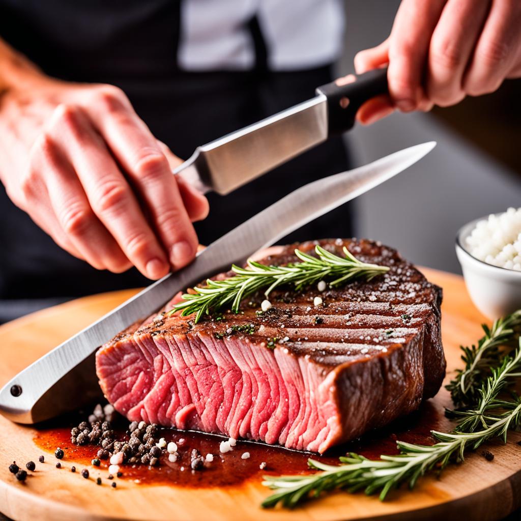 preparation for cooking coulotte steak