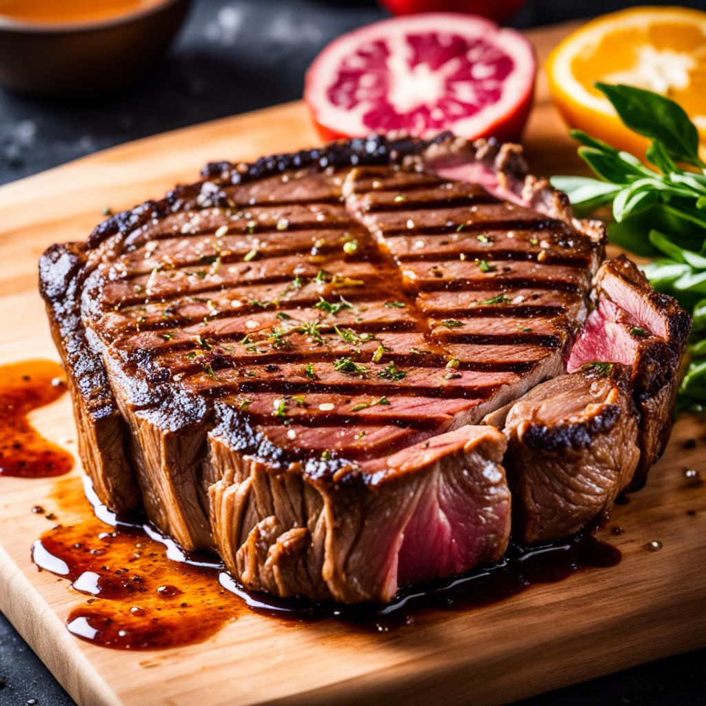 resting ribeye steak