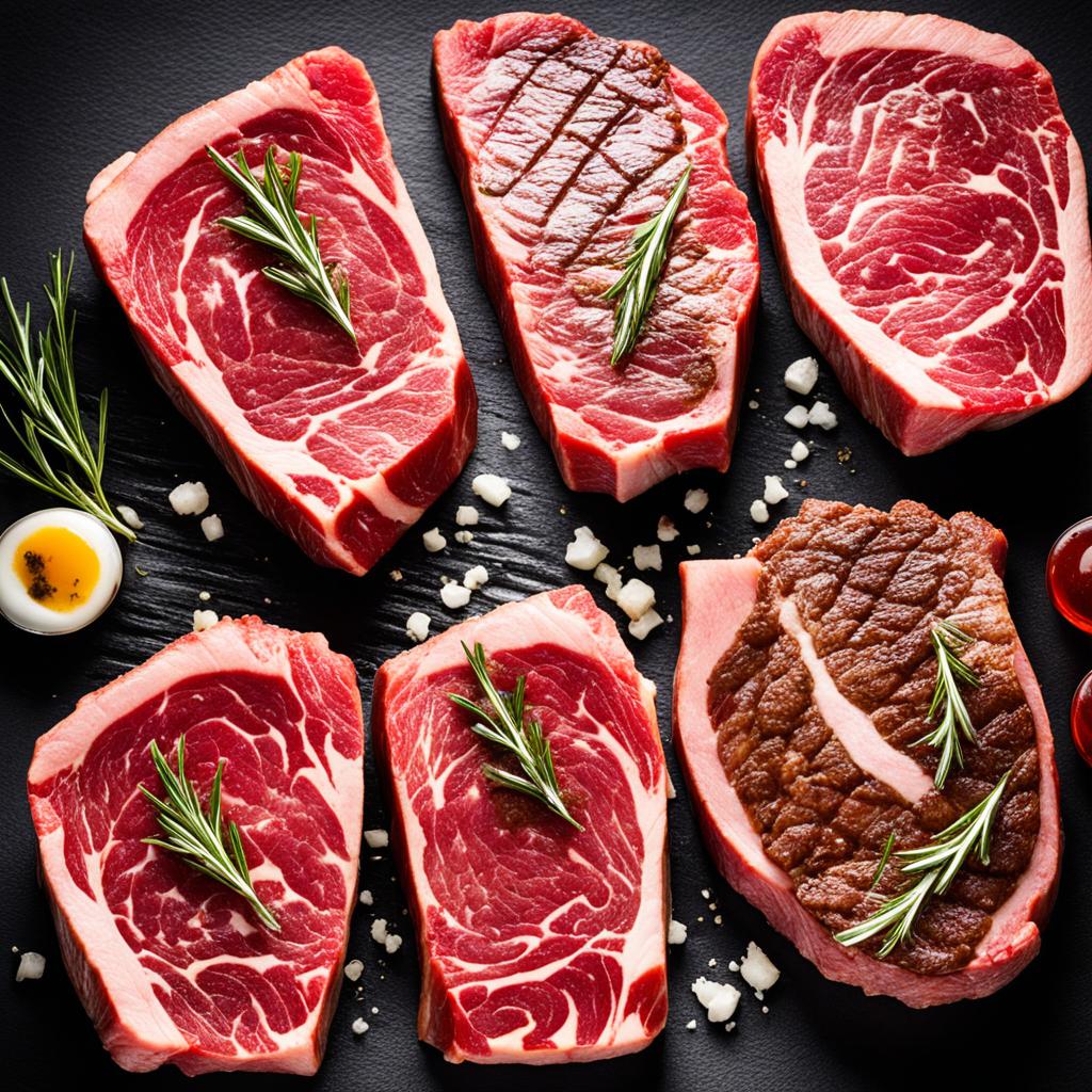 steak grading and marbling in steak