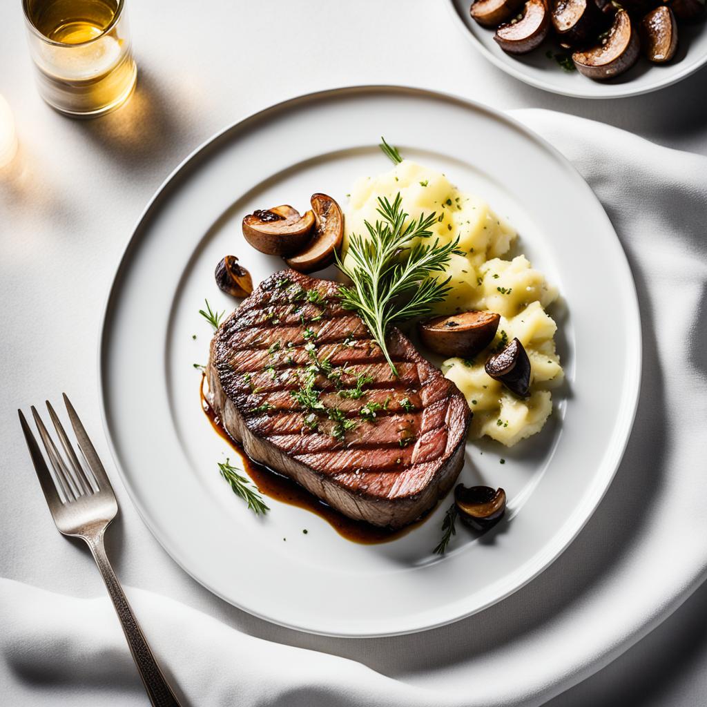fine dining filet mignon
