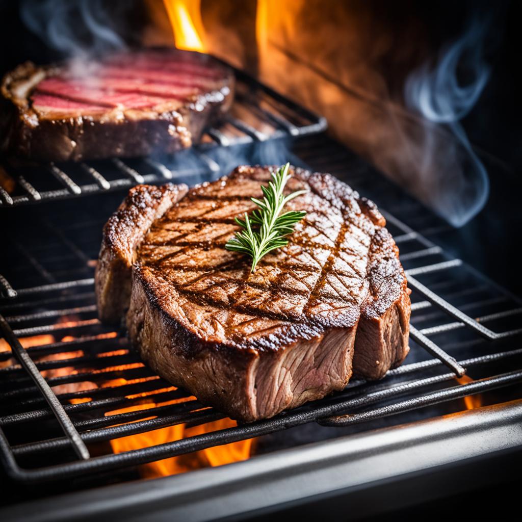 finishing steak in the oven