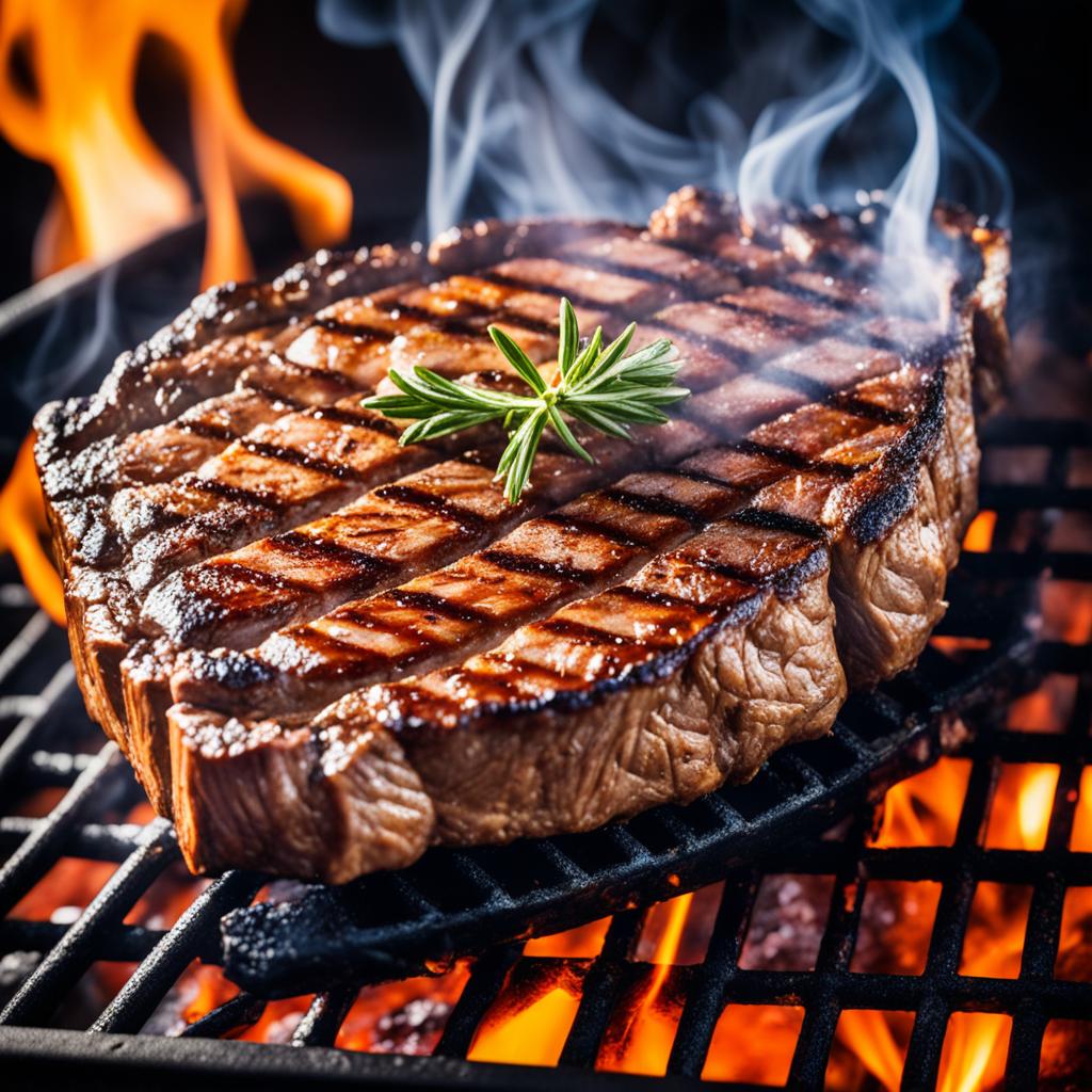 grilling ribeye steak