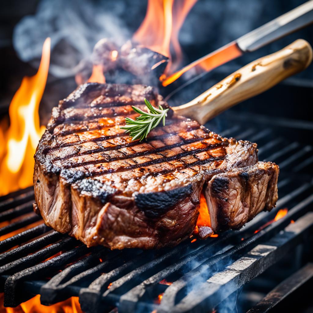 grilling tomahawk ribeye