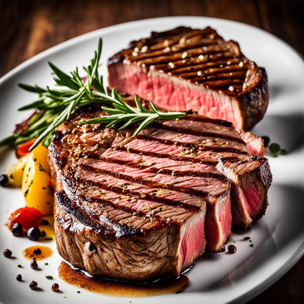 overview of sirloin and ribeye