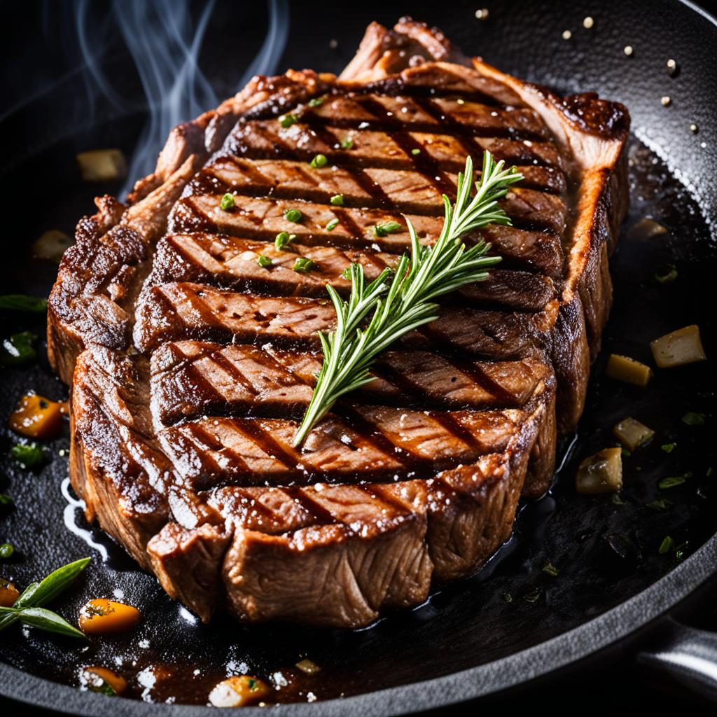 searing sous vide steak