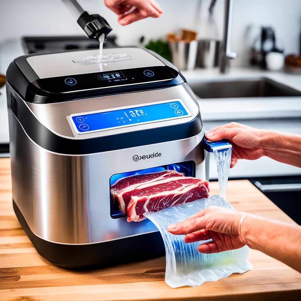 setting up sous vide