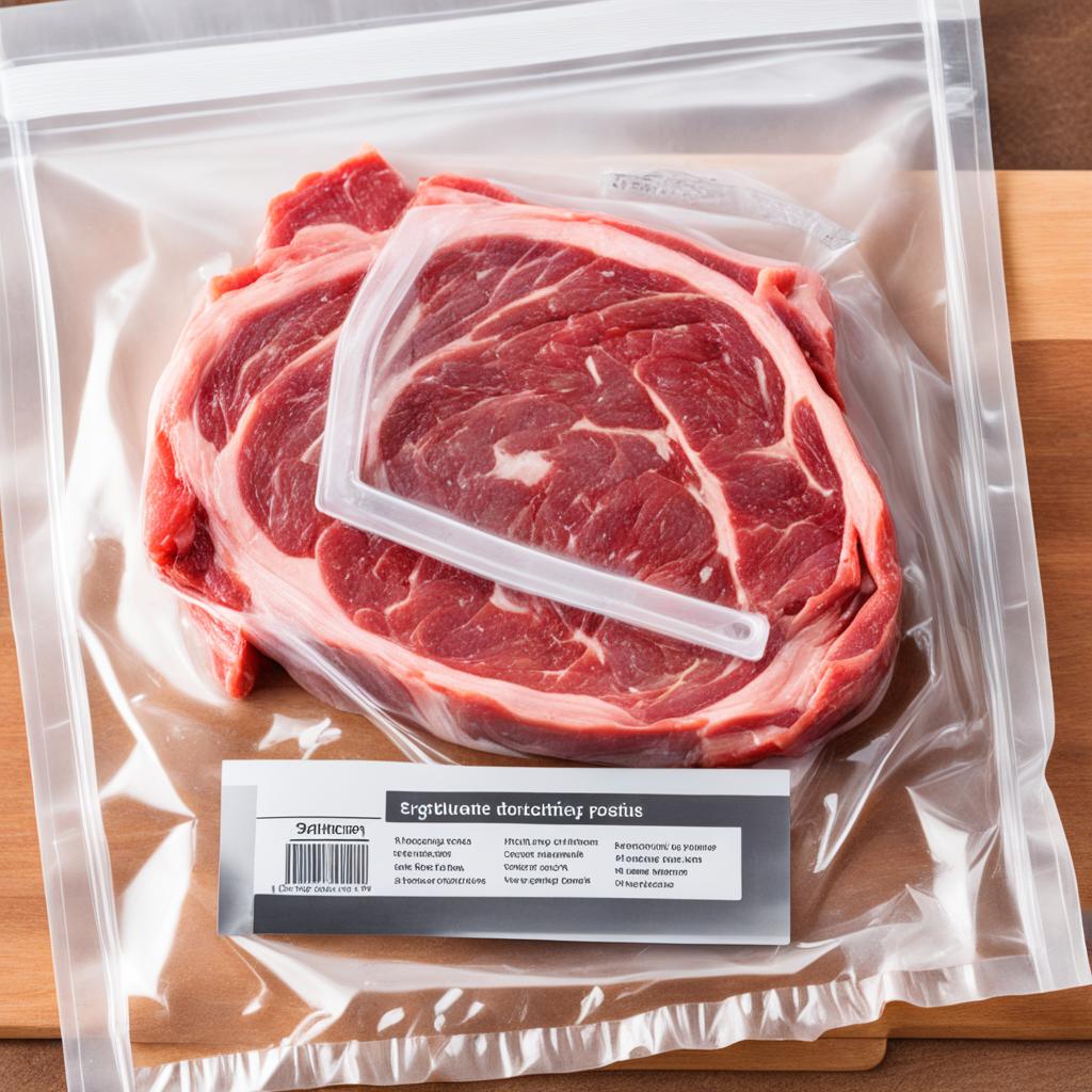 vacuum sealing ribeye