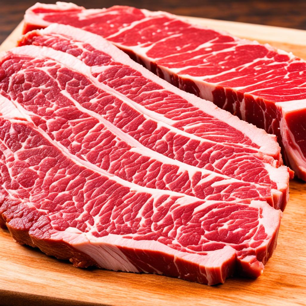 New York strip steak comparisons to other meats
